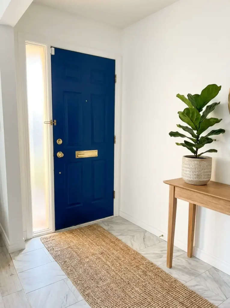 mini mudroom entryway