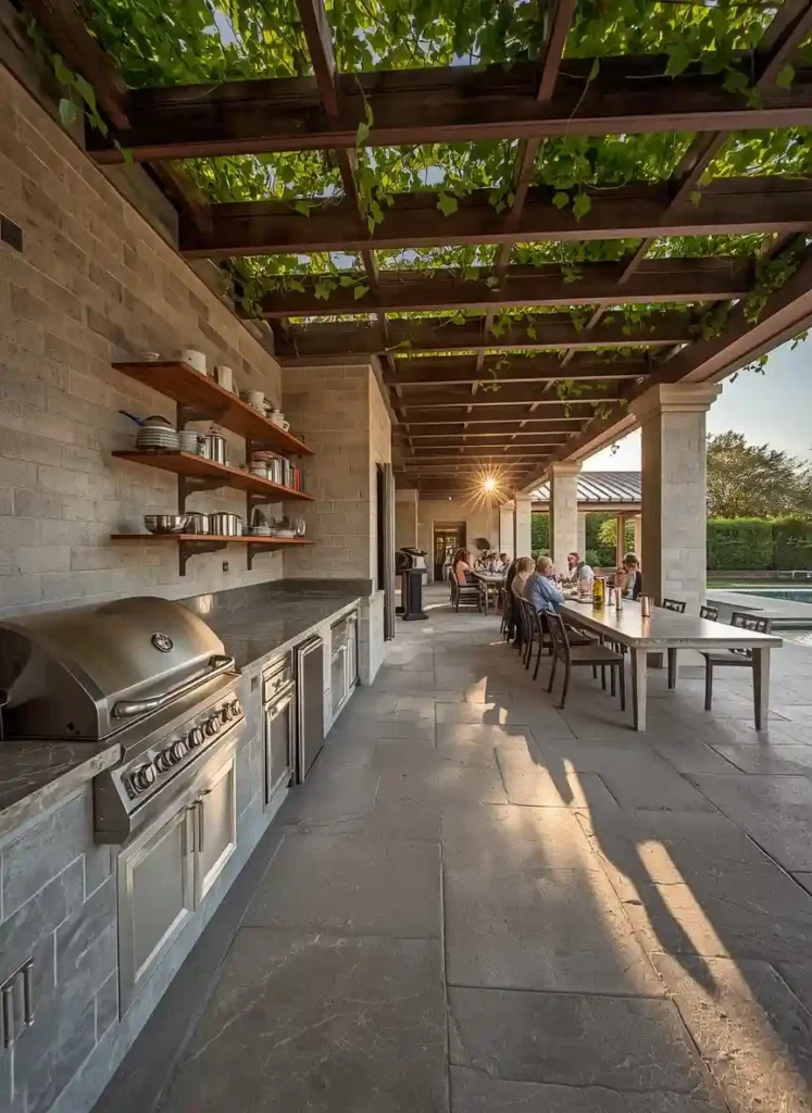 backyard pool house