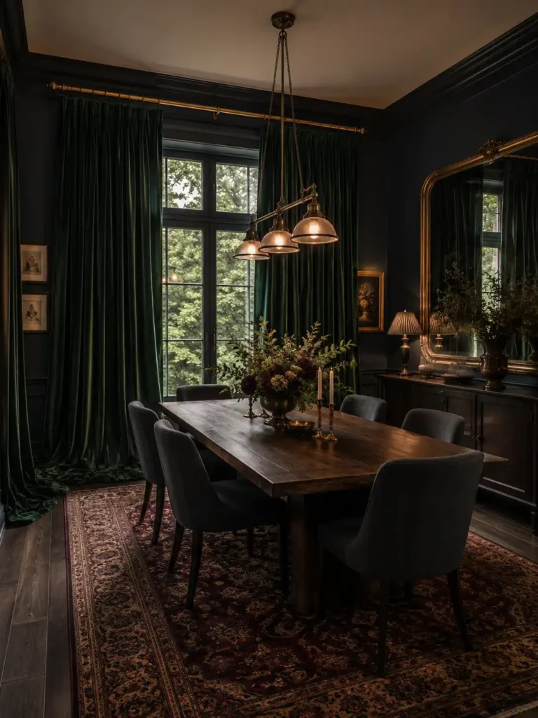 Dark Drapery Framing