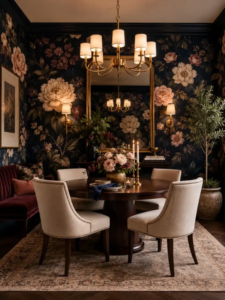 Dark Floral Wallpaper