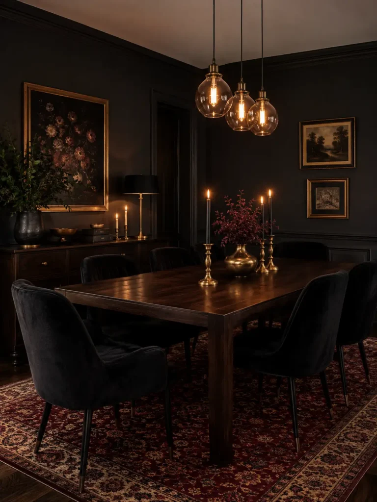 Deep Charcoal Walls