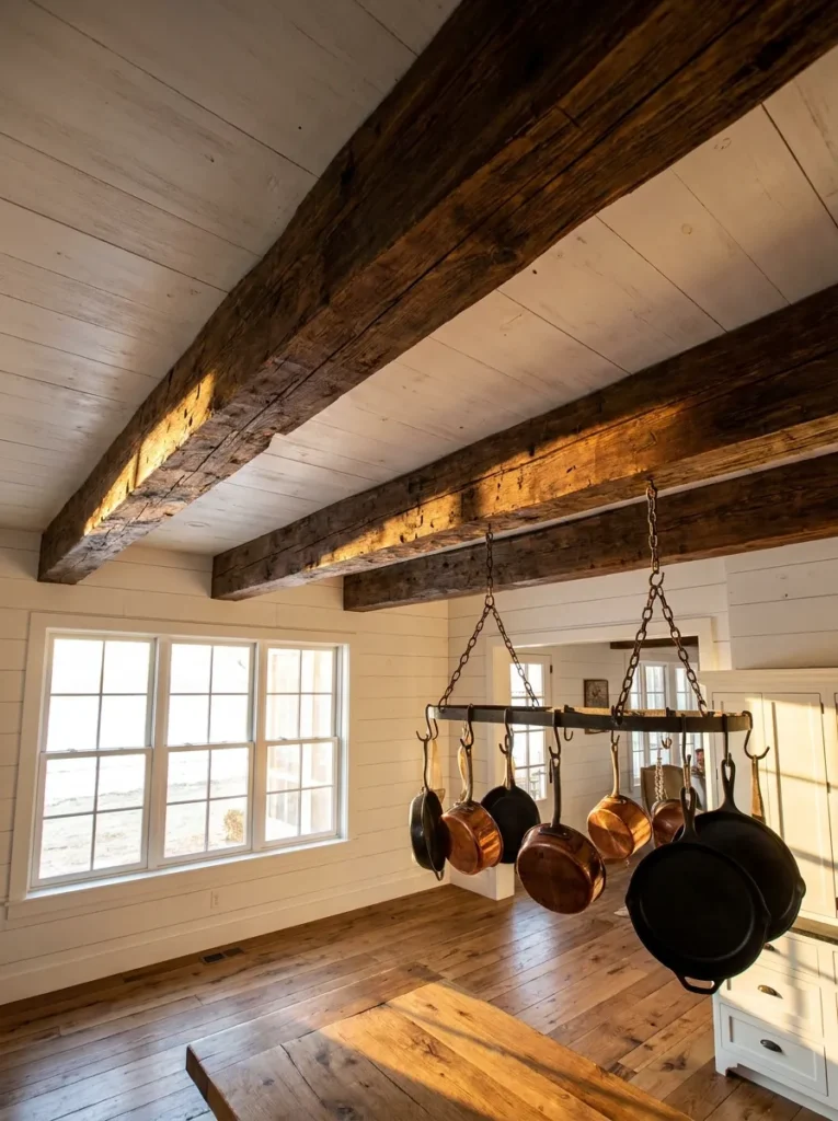 Exposed Wood Ceiling Beams