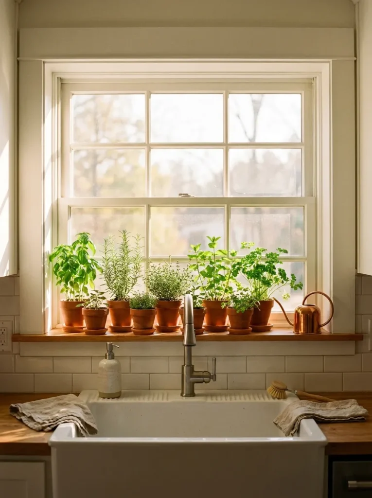 Farmhouse Herb Garden Window