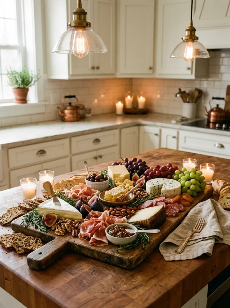Farmhouse Kitchen Charcuterie Display