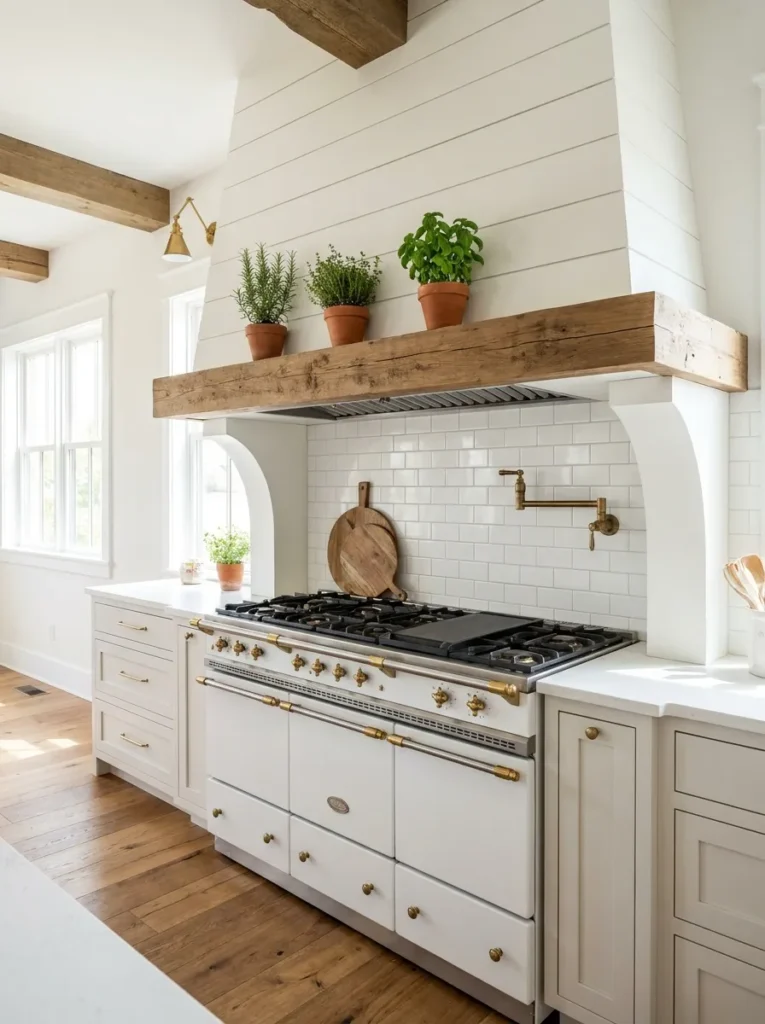 Farmhouse Stove and Range Hood