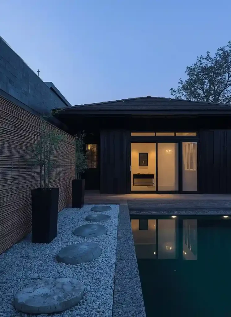 backyard pool house