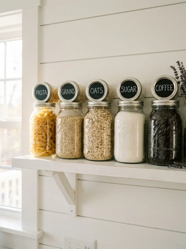 Mason Jar Storage