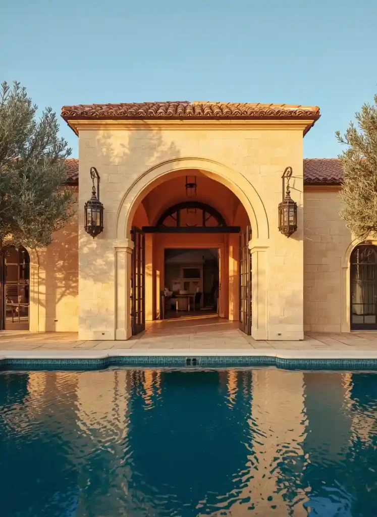 backyard pool house