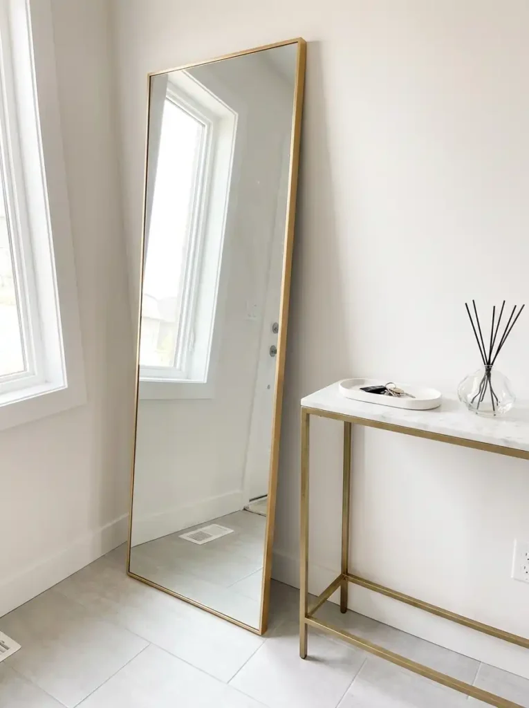 mini mudroom entryway