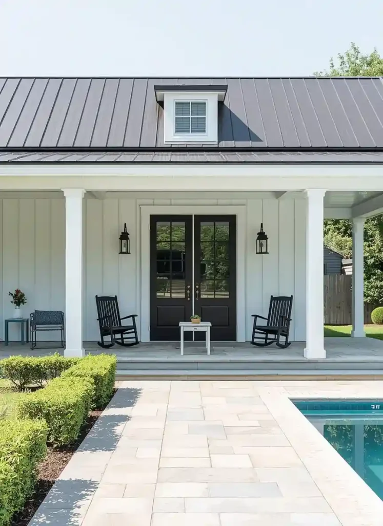 backyard pool house