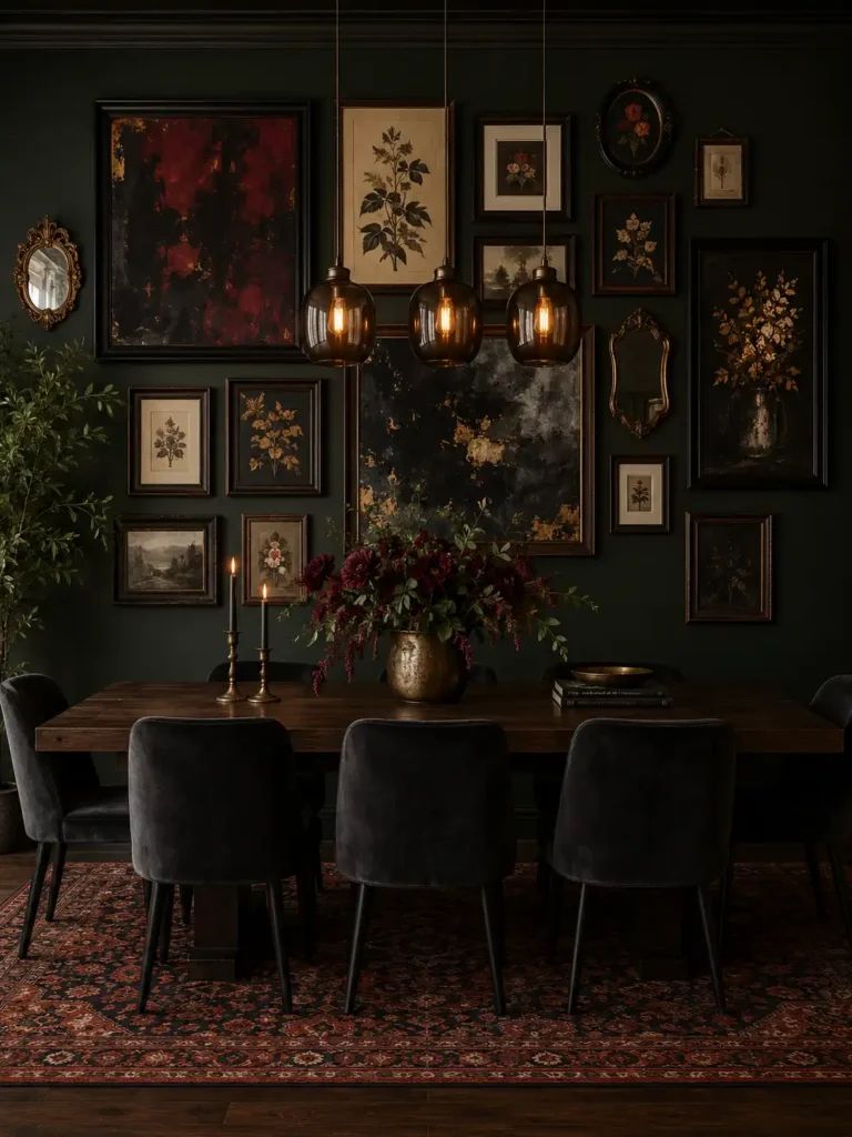 Moody Gallery Wall