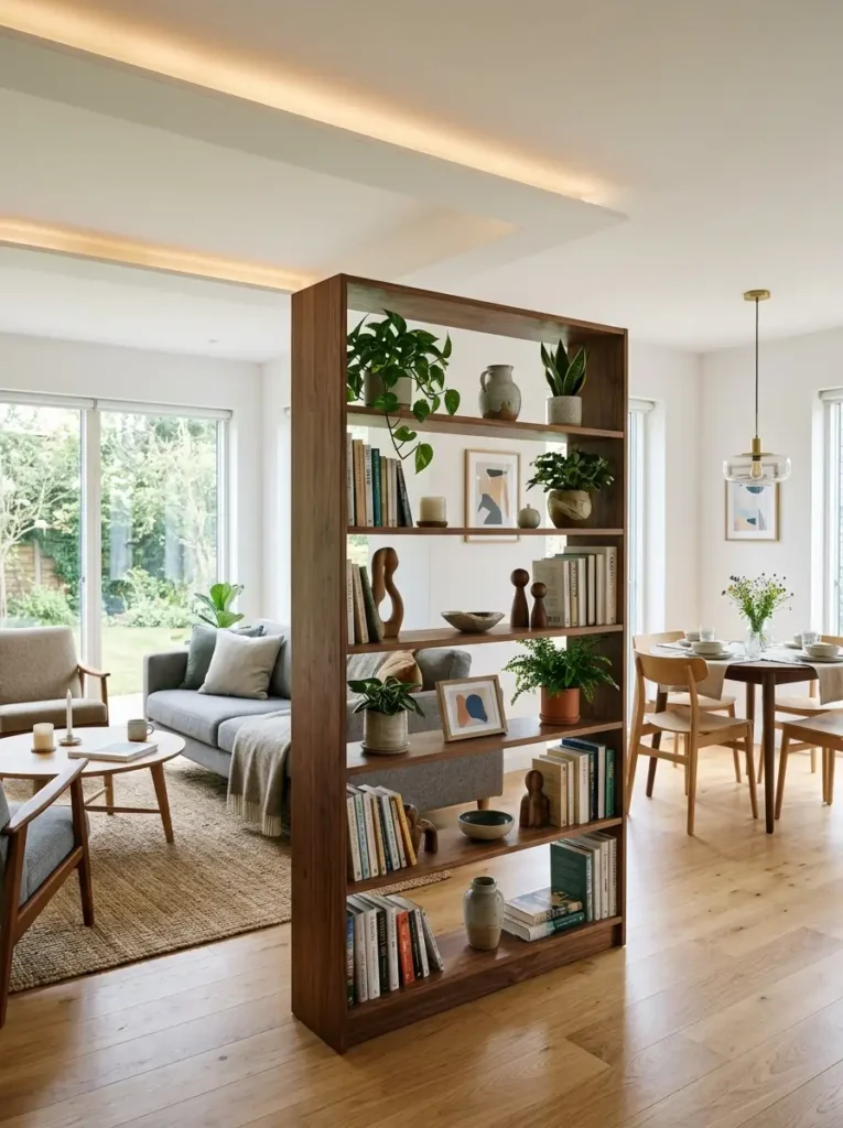 seamlessly connect living room dining room