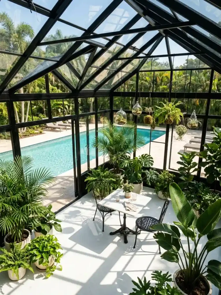 backyard pool house