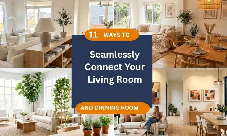 seamlessly connect living room dining room