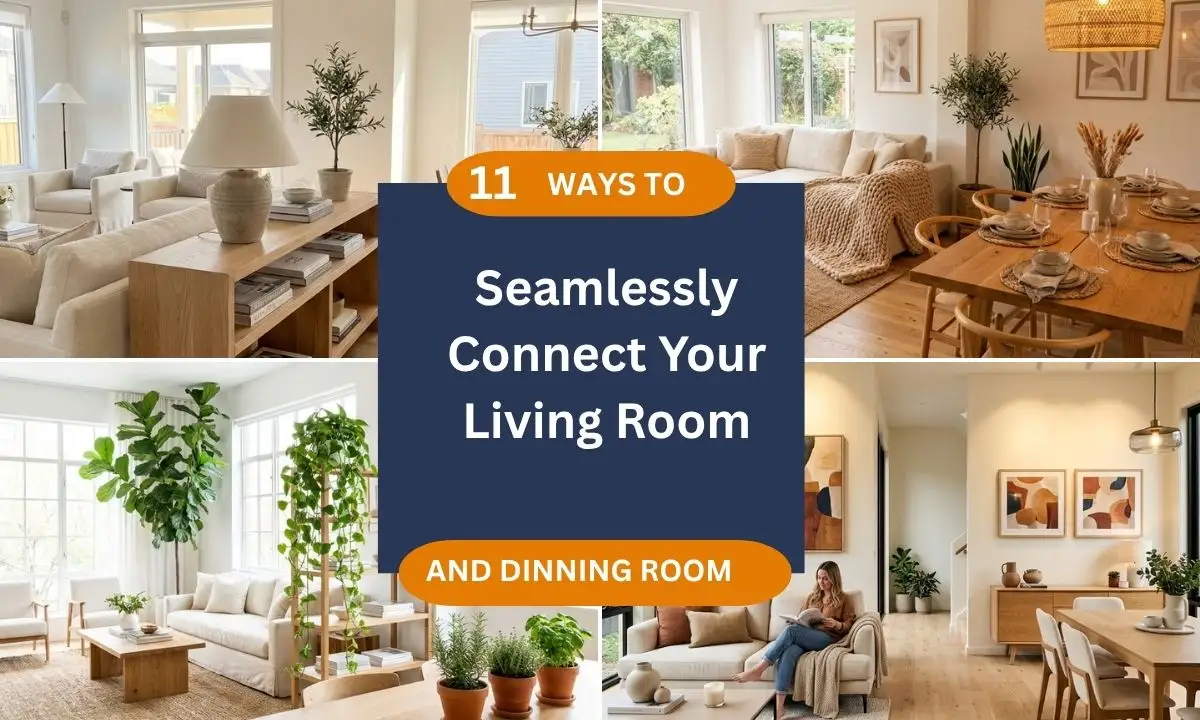 seamlessly connect living room dining room