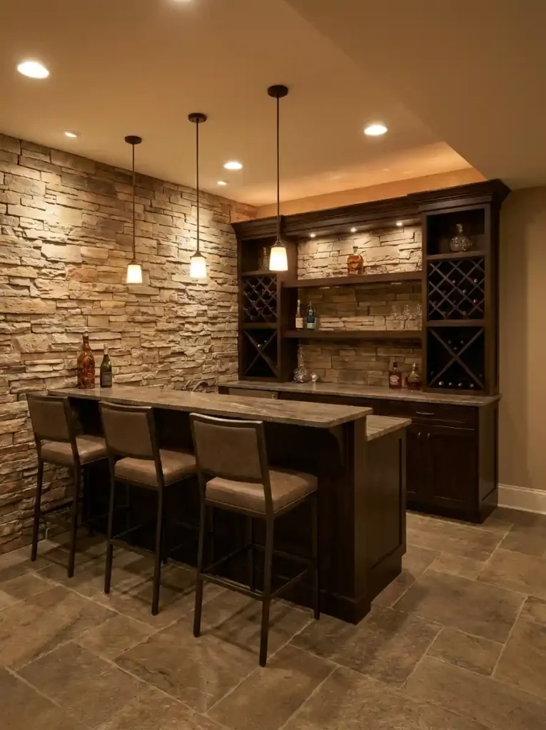 brilliant basement bar ideas