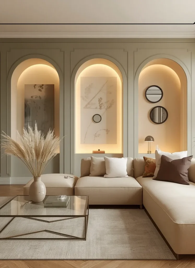 Arched Wall Nook Sectional