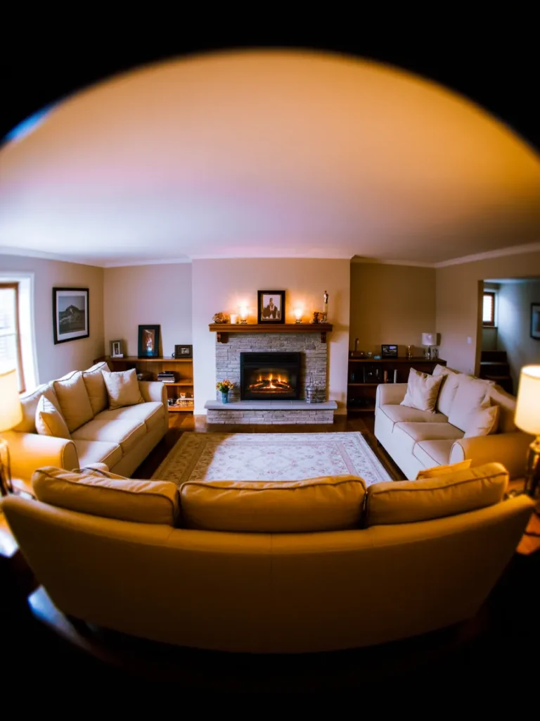 Basement Family Room with Fireplace