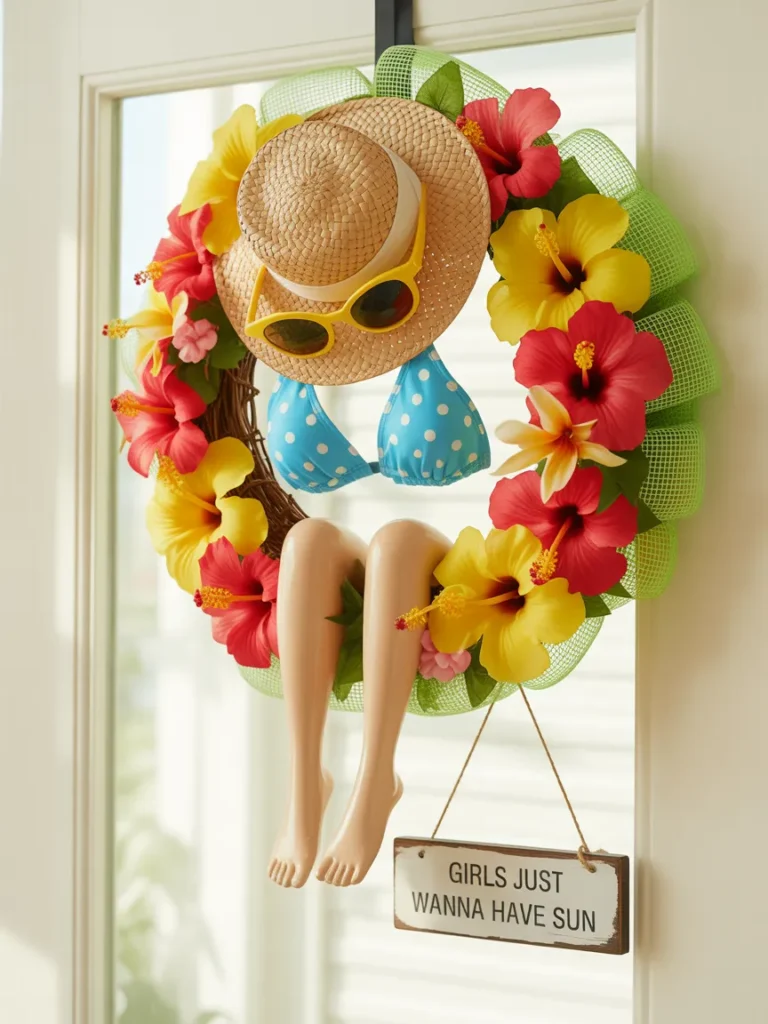 Beach Girl Summer Wreath