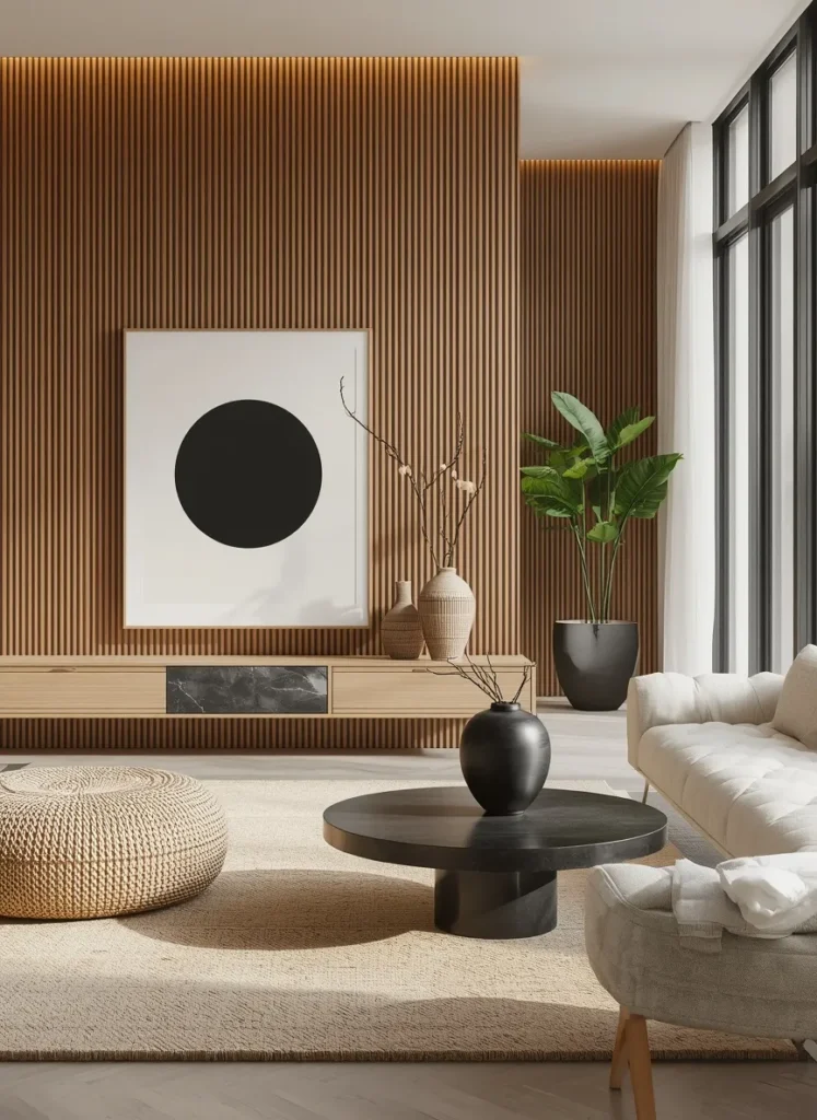Black Circle Art Console