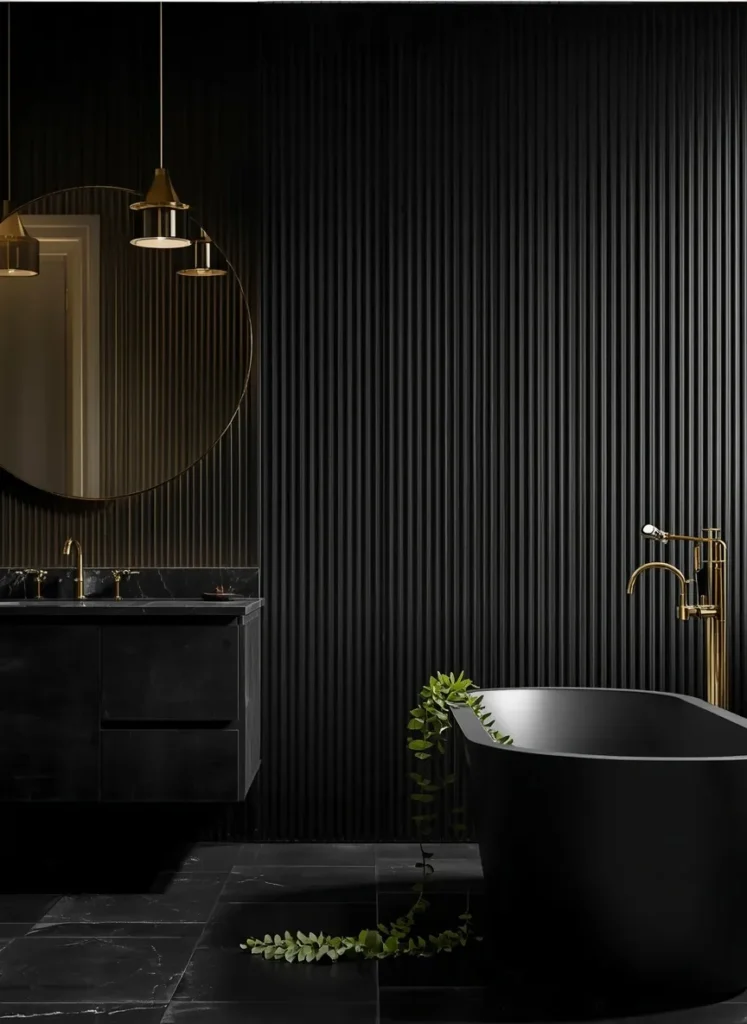 black bathroom ideas