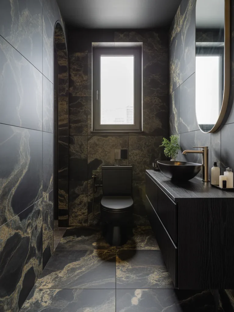 black bathroom ideas
