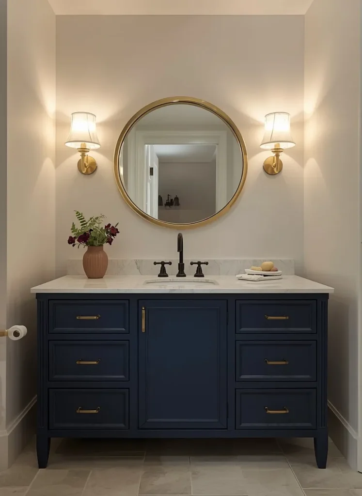 Blue Vanity Lighting