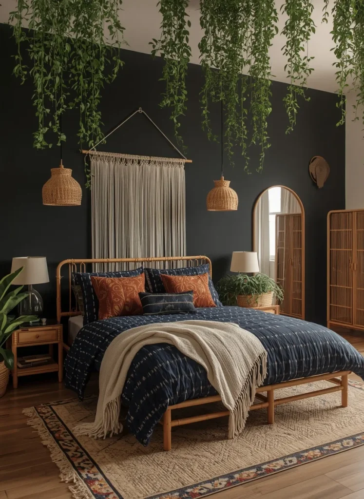 moody black bedroom ideas dark decor