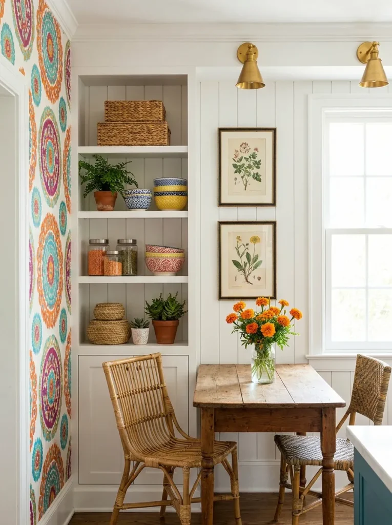 Boho Floral Dining Nook