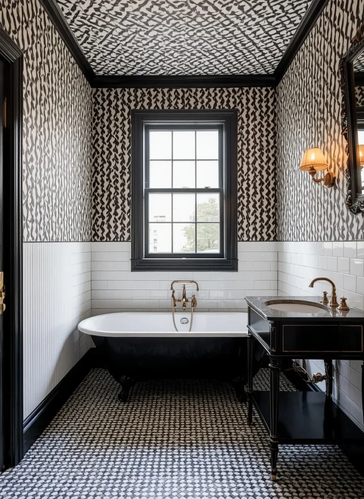 black bathroom ideas
