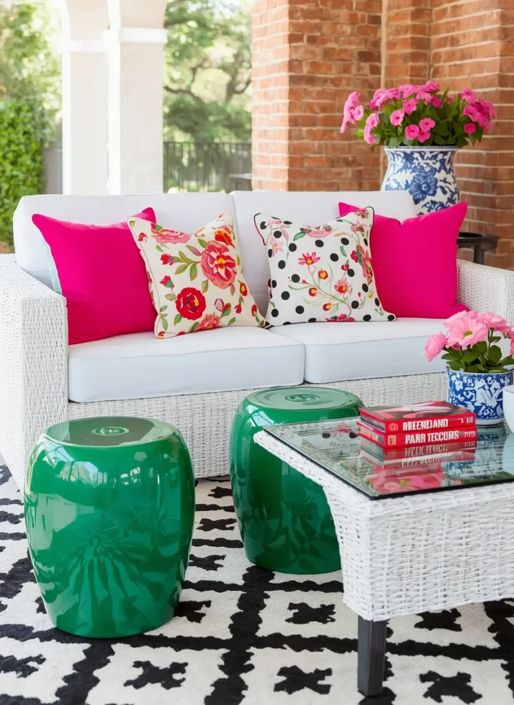 Bold Preppy Patio
