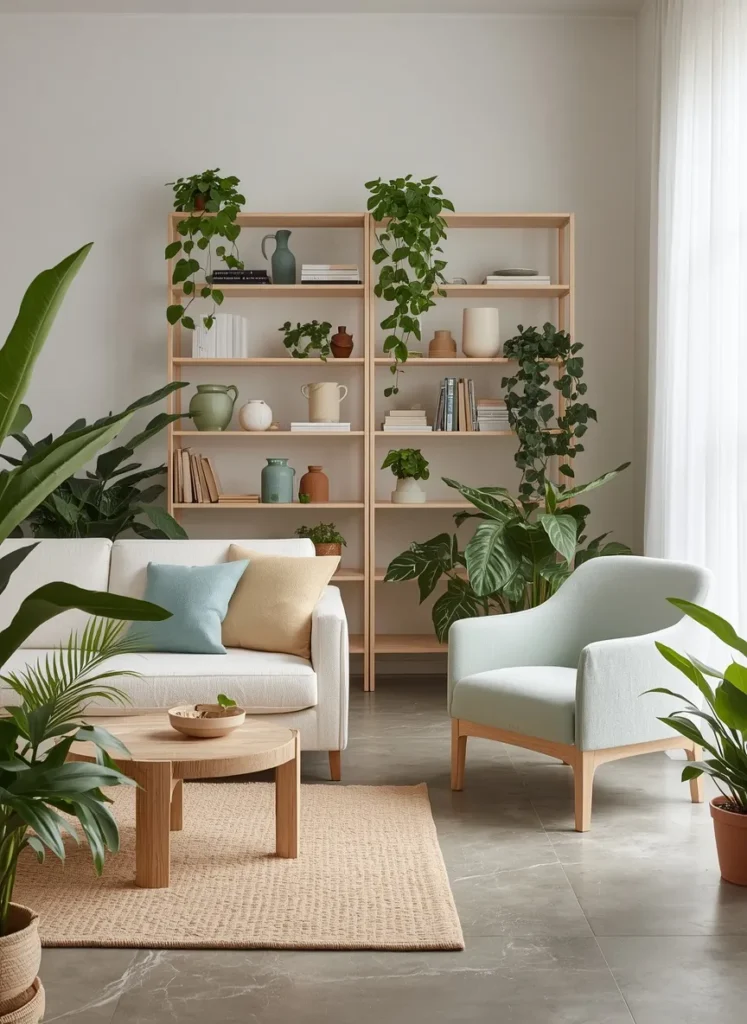 Botanical Shelf Display Wall