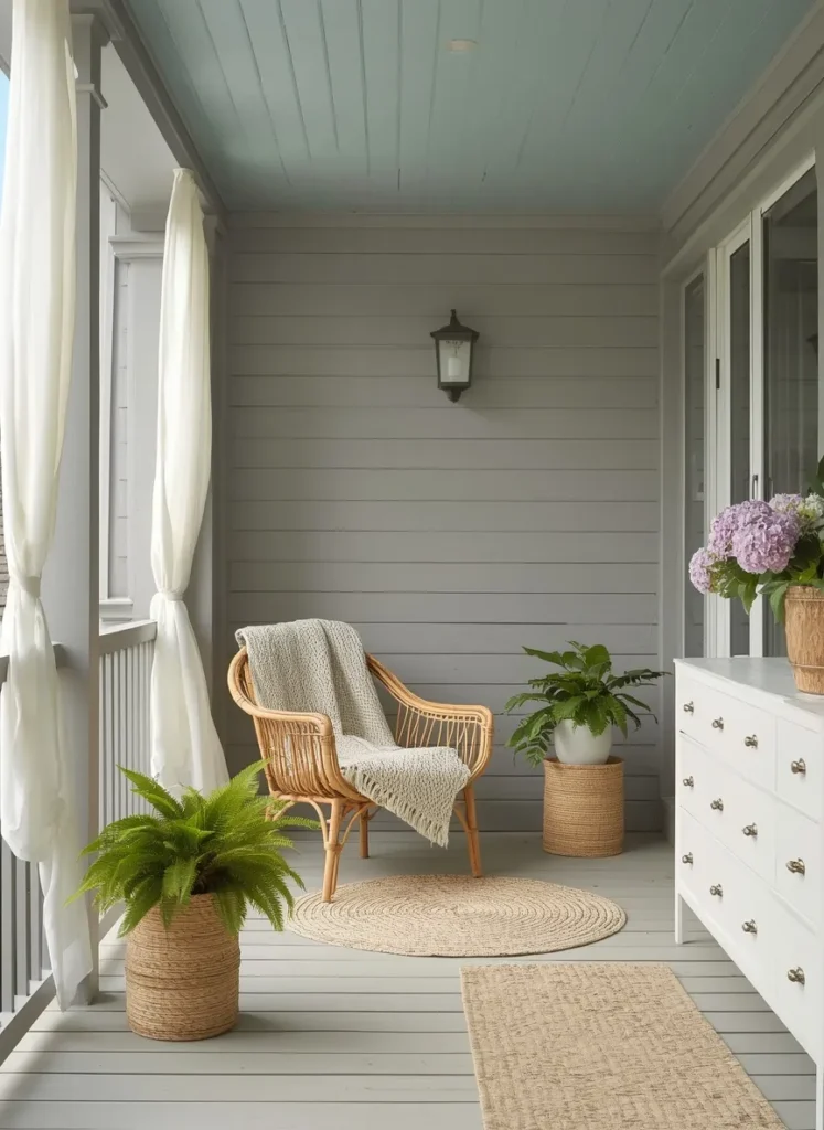 Breezy Curtained Porch
