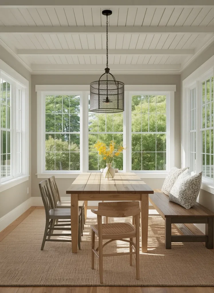 Bright Sunlit Dining Room