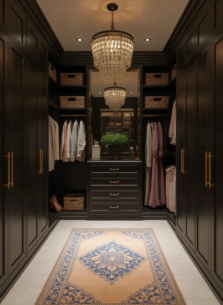 custom walk in closet designs