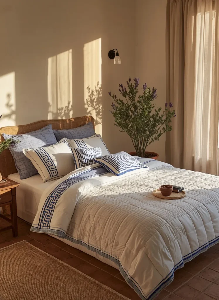 Coastal Greek Summer Bedding