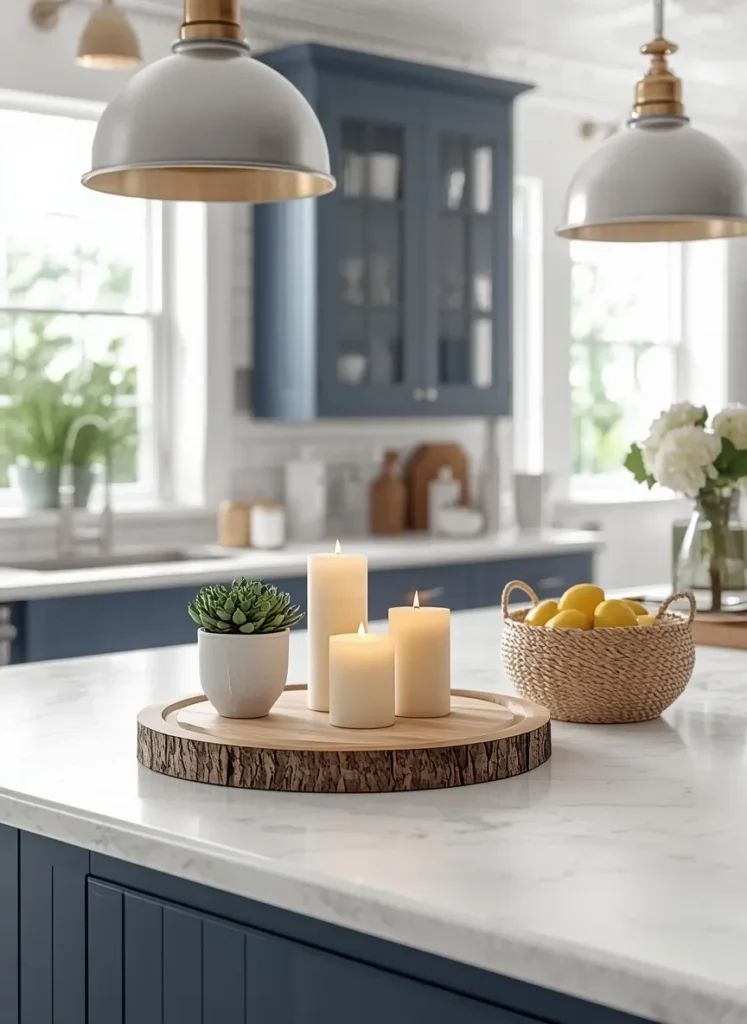 Coastal Wood Tray Decor