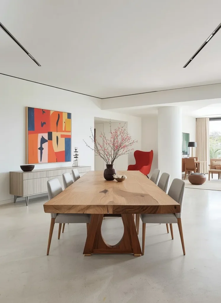 Colorful Art Statement Wall