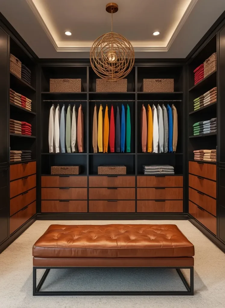 custom walk in closet designs