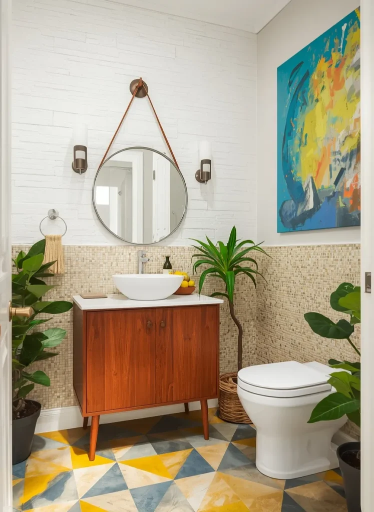 Colorful Geometric Tile Eclectic