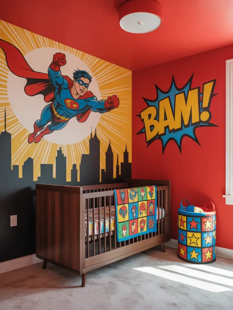 Comic Book Baby Boy Nursery