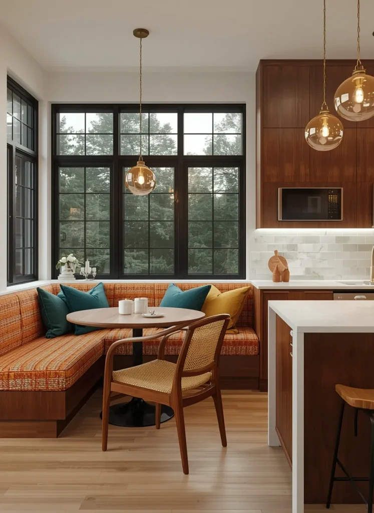 Cozy Banquette Kitchen Nook