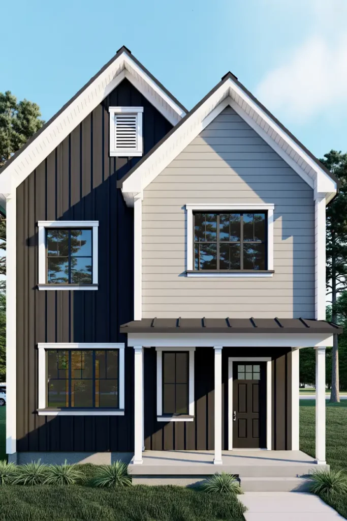 dark blue house exterior ideas