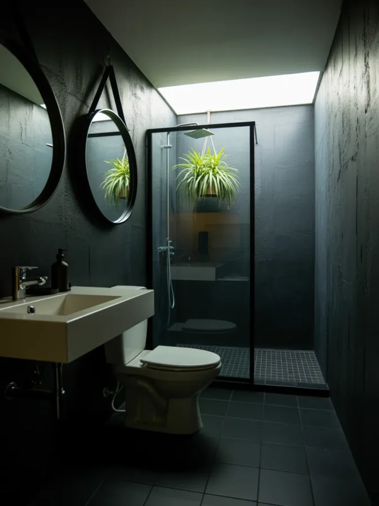 black bathroom ideas