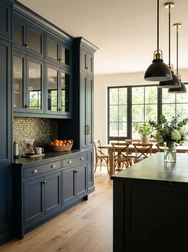 Deep Navy Statement Kitchen