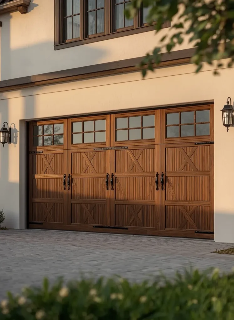 Diamond Pattern Garage Door