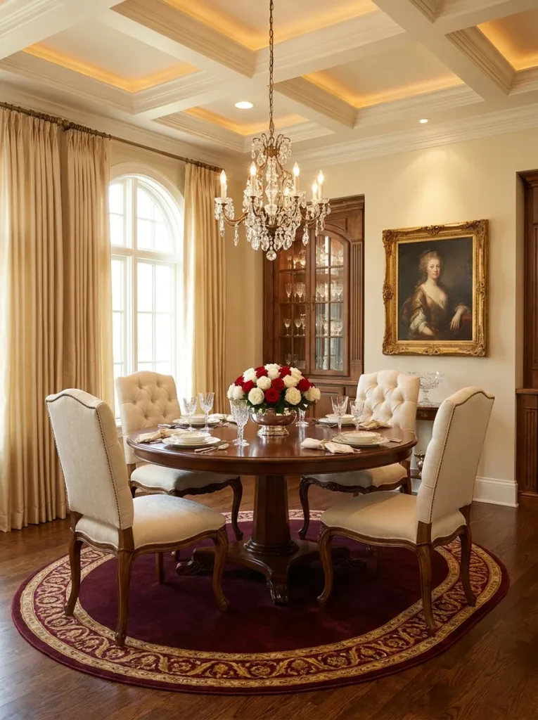 Elegant Round Dining Nook