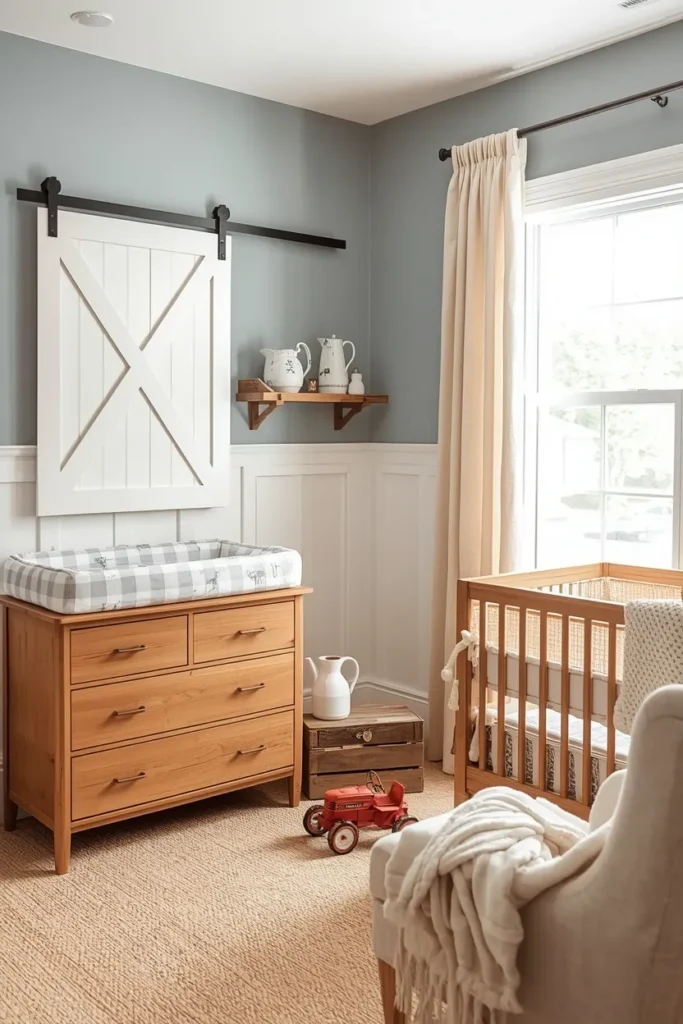 Farmhouse Barn Baby Boy Nursery