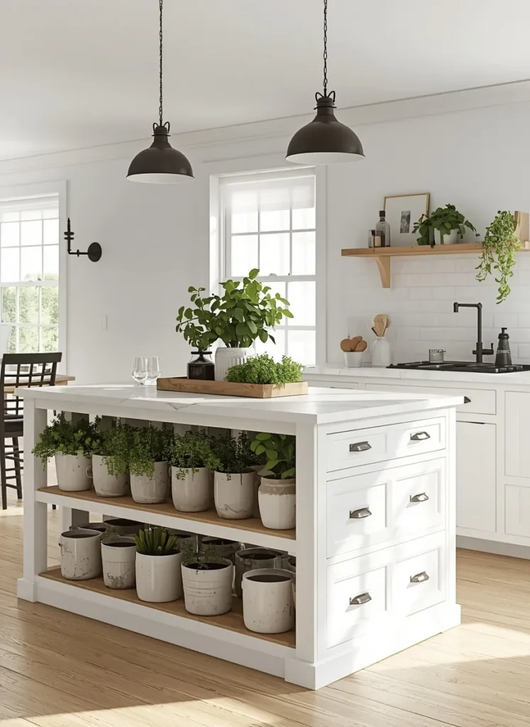 Farmhouse Herb Island Decor