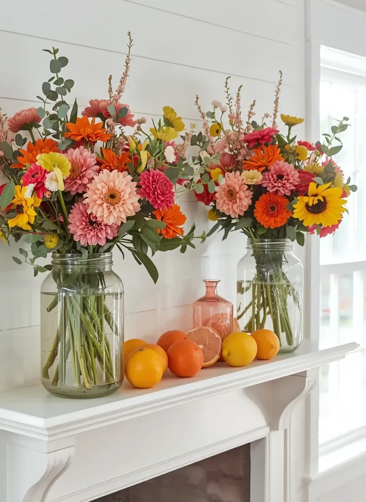Fresh Citrus Wildflower Bouquets
